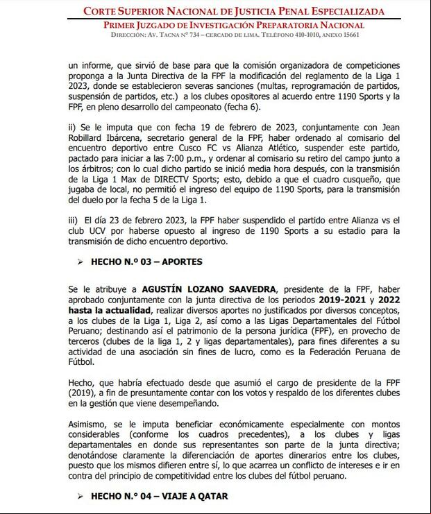 La Resolución Judicial del Corte Nacional de Justicia.