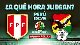 A qué hora juega Perú vs. Bolivia hoy por las Eliminatorias