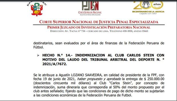 La Resolución Judicial del Corte Nacional de Justicia.