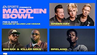 Green Day y Big Boi estarán presentes en el EA Sports Madden Bowl