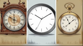Choose one of the clocks in this image to find out if you are an honest person