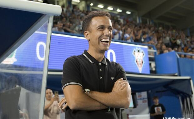 Borja Jiménez, de 39 años, dirige a Leganés desde junio de 2023 y en esa misma temporada consiguió ascender con el equipo, proclamándose campeón de la Segunda División. (Foto: LaLiga)