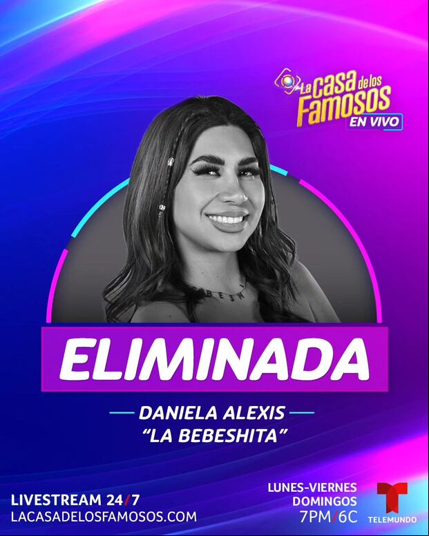 La Bebeshita fue la sexta eliminada de "La casa de los famosos 4" (Foto: Telemundo)