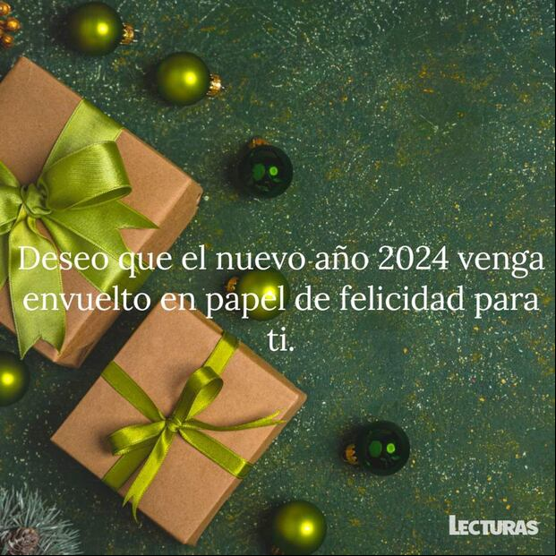Imágenes con frases para la celebración del Año Nuevo 2024. (Foto: Internet)