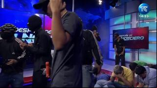 Toma de Canal TC Ecuador: delincuentes irrumpieron set de televisión en Guayaquil