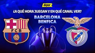 Barcelona vs. Benfica: canales de TV para el partido de hoy