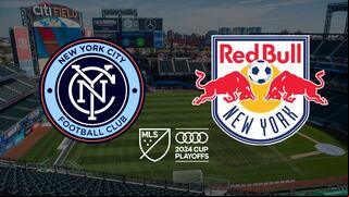 What time is NYC FC vs. New York RB matchup for the 2024 MLS Cup Playoffs and how do I watch live?