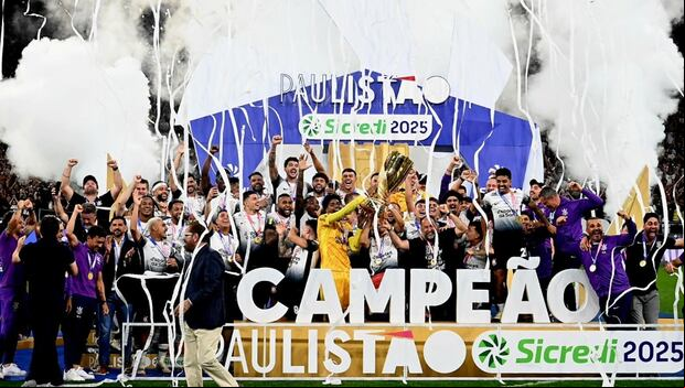 Corinthians festejó a lo grande en el Neo Química Arena. (Foto: Corinthians)