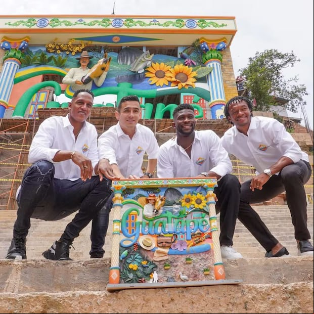 Juan Guillermo Cuadrado, Yerry Mina y Jefferson Lerma han hecho una millonaria inversión para convertir al municipio de Guatapé en la sede de un imponente centro comercial.