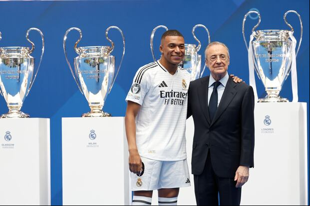 Mbappé firmó por 5 años con el Real Madrid. (Foto: EFE)