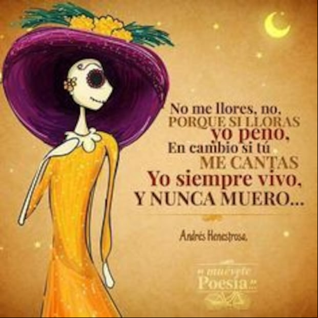 Frases por el Día de Muertos: imágenes y mensajes para dedicar el 2 de noviembre (Foto: Pinterest).