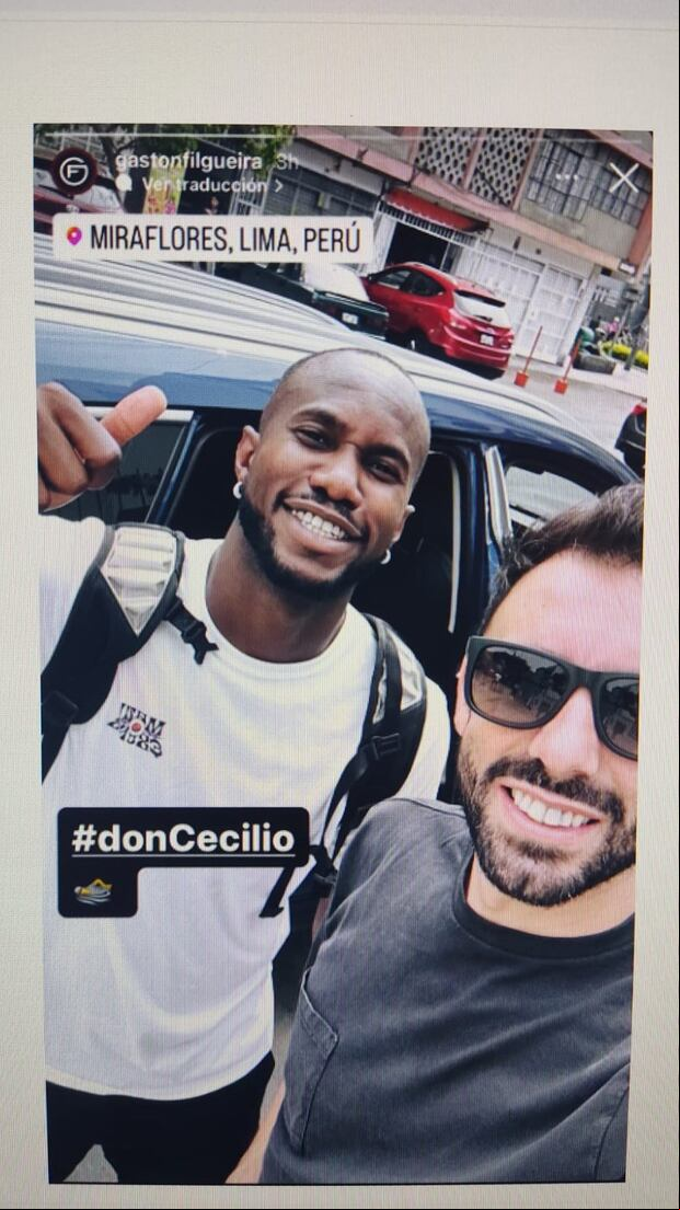 Cecilio Waterman se encuentra en Lima para incorporarse a los trabajos de los íntimos. (Foto: Instagram)