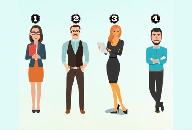 Test visual: Elige la posición que te resulte más cómoda al estar de pie.