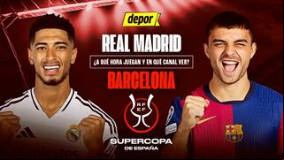¿En qué canal ver hoy Barcelona vs. Real Madrid por Supercopa?