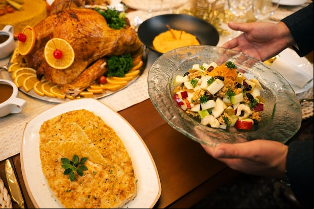 Las guarniciones acompañan el pavo para esta Navidad.