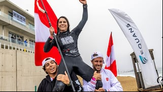 Nuevas medallas para Perú: Vania Torres y Sebastián Gómez ganan oro en Panamericanos de Surf
