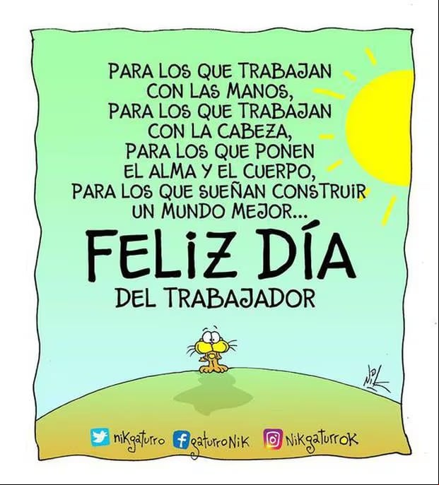 Imágenes para compartir por el Día del Trabajo en tus redes sociales. (Foto: Internet).