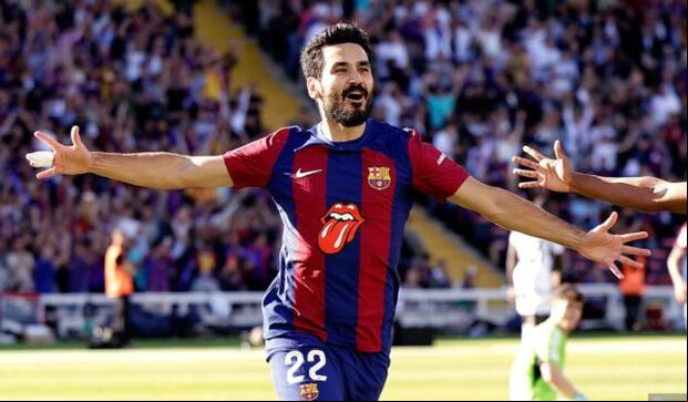 Ilkay Gündogan marcó el 1-0 del Barcelona sobre el Real Madrid. (Foto: Getty Images)