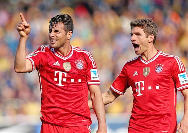 Claudio Pizarro jugó con distintos cracks a lo largo de su carrera en Europa (Foto: Agencias)