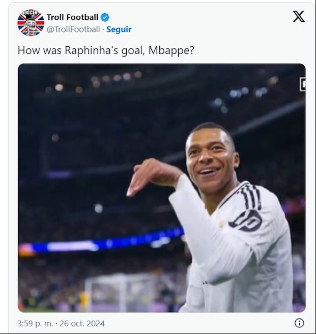 Los mejores memes del partido de Barcelona vs. Real Madrid. (Foto: X)