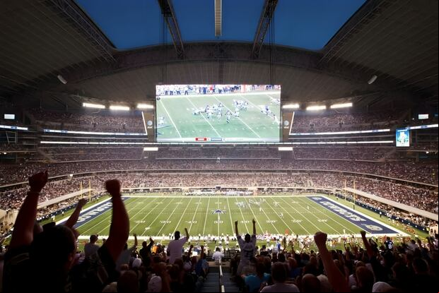 AT&T Stadium se encuentra ubicado en Texas, Estados Unidos y tiene una capacidad para 80 mil hinchas. (Foto: Agencias).