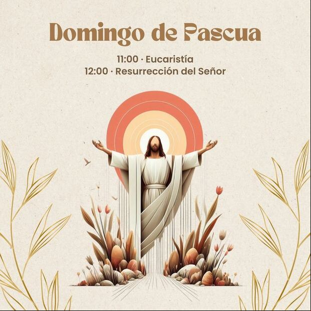 Imágenes por Domingo de Pasua para compartir en redes sociales (Foto: Pinterest).