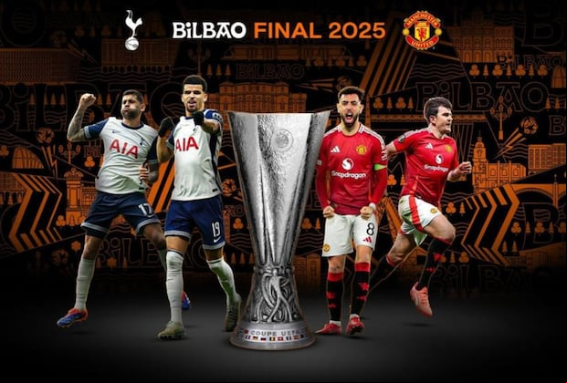 Manchester United y Tottenham se verán las caras por primera vez en una competición de la UEFA cuando se enfrenten en la final de la Europa League 2024/25. | Crédito: uefa.com