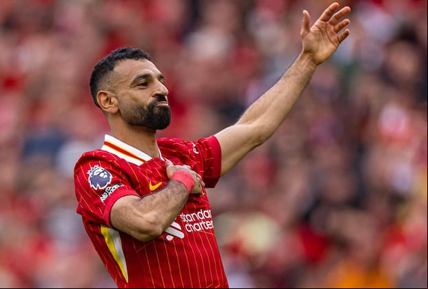 Liverpool's Mohamed Salah equaled the Premier League record for goal share in a season. | Photo by liverpoolfc.com