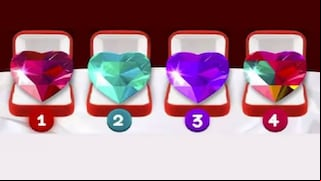 Si quieres conocer tu futuro amoroso, escoge un diamante con forma de corazón