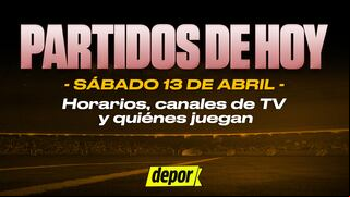 Partidos de fútbol de hoy, sábado 13 de abril de 2024: quiénes juegan, horarios y dónde ver
