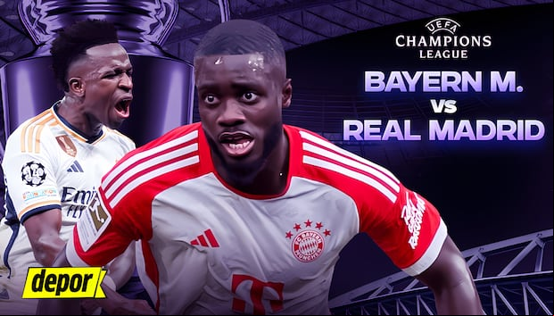 Real Madrid y Bayern Munich se miden por la ida de semifinales de la Champions League. (Foto: Diseño Depor)