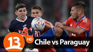 Canal 13 transmitió en vivo el partido Chile vs. Paraguay