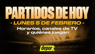 Partidos de HOY, lunes 5 de febrero: quiénes juegan, dónde ver EN VIVO y horarios