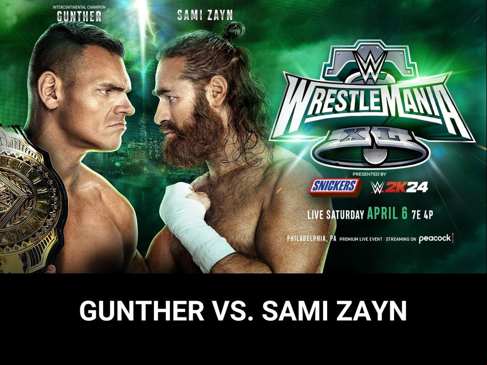 Gunther (c) vs. Sami Zayn por el Campeonato Intercontinental