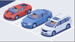 Test: choose one of the cars in this image to discover what kind of person you are