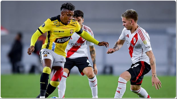 River y Barcelona SC igualaron sin goles por la fecha 2 del Grupo B de la Copa Libertadores 2025 (Foto: Getty Images).