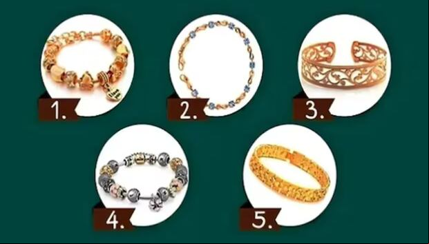 TEST VISUAL | Esta imagen te muestra cinco pulseras. Indica cuál quieres usar. (Foto: namastest.net)