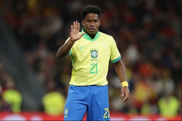 Endrick. de Brasil, tiene 17 años. (Foto: Getty Images)