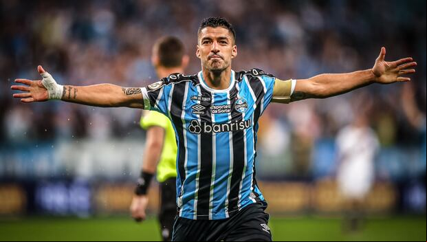 Luis Suárez ganó el Campeonato Gaúcho y la Recopa Gaúcha con Gremio. (Foto: Gremio)