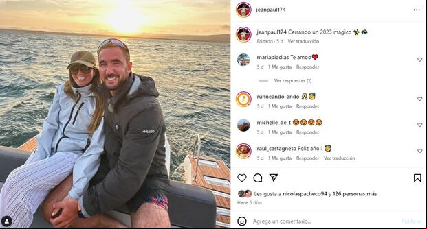 Jean Paul de Trazegnies y su prometida. (Instagram)