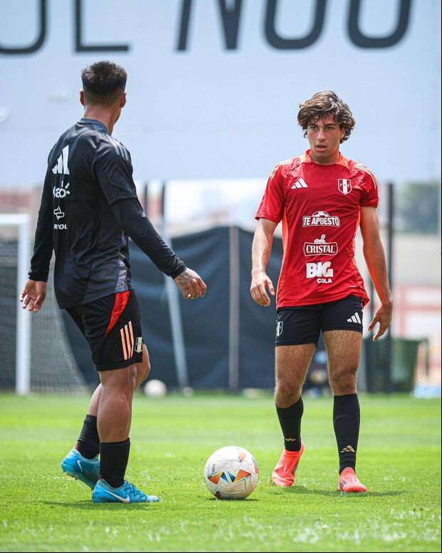 Bassco Soyer durante los entrenamientos de la Selección Peruana Sub-20 en la Videna. (Foto: FPF)
