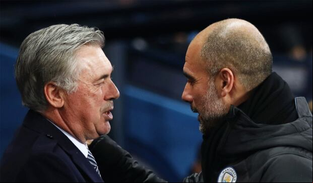 Ancelotti y Guardiola se ven las caras este martes por la Champions League. (Foto: Agencias)