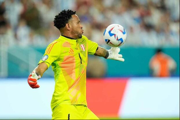 Pedro Gallese valoró el punto que sumó Perú ante Colombia. (Foto: AP)