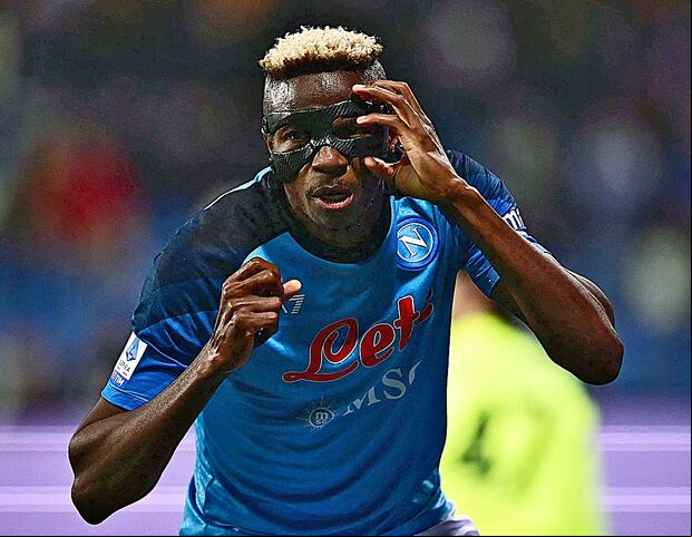 Victor Osimhen llegó al Napoli con un costo de 77,50 millones de euros. (Foto: Agencias).