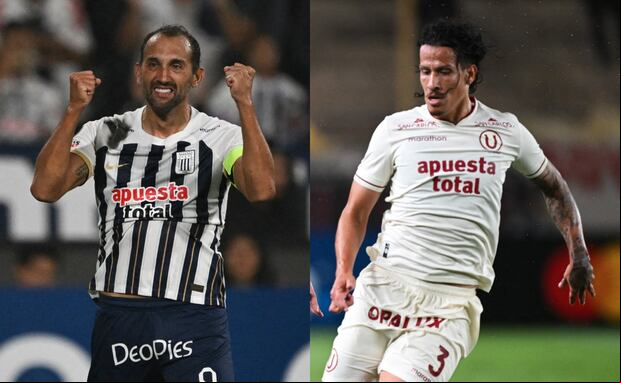 Hernán Barcos vs. Williams Riveros. (Foto: AFP / Composición)