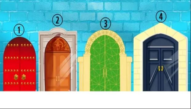 Test visual | Esta imagen muestra cuatro puertas. Debes escoger una. (Foto: namastest.net)