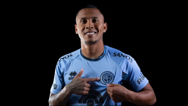 Bryan Reyna lleva un gol en cinco partidos con Belgrano. (Foto: Belgrano)