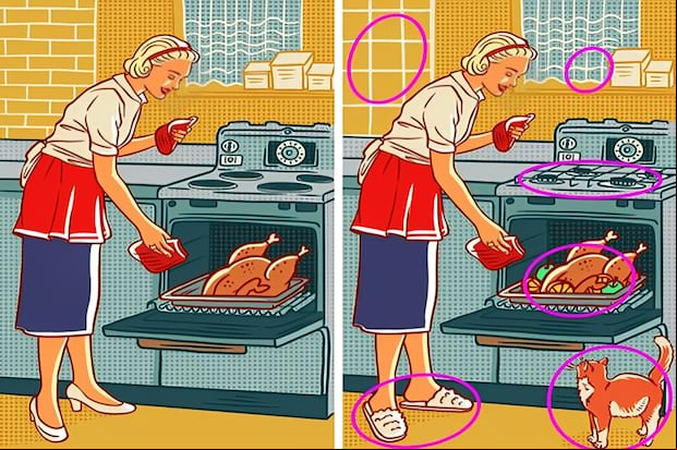 Respuesta del acertijo visual: Muy pocas personas logran encontrar las 6 diferencias en esta imagen ¿Podrás hacerlo? (Foto: GenialGuru)