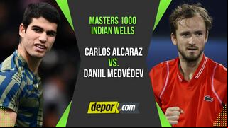 Alcaraz vs. Medvédev (2-0): video y resumen por Masters 1000 Indian Wells