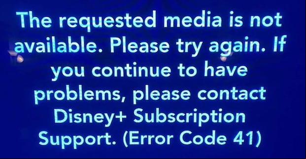 El error de Disney Plus que sale al intentar ver "The Mandalorian" (Foto: Twitter)